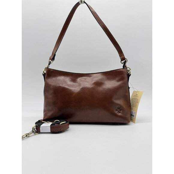 Elegant Brown Leather Shoulder Bag - Picture 10 of 13